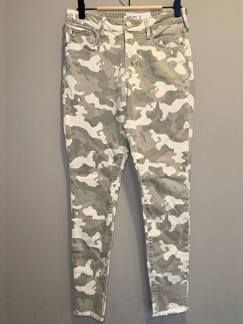 Dear John Gisele High Waisted Skinny Jeans in Camo